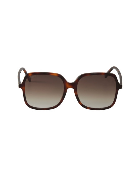 Gucci GG0544S 002 Square Shape Havana Carey Cafe