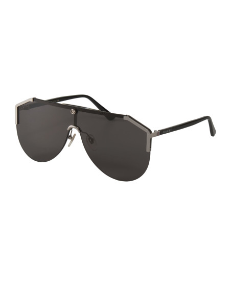 Gucci GG0584S 001 Aviator Square Negro Plateado Original | Sunnies.uno