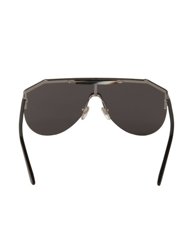 Gucci GG0584S 001 Aviator Square Negro Plateado Original | Sunnies.uno