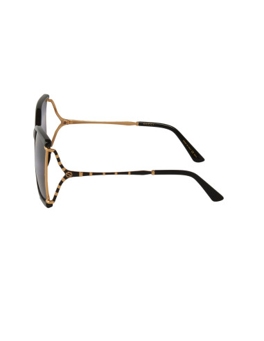 Gucci GG0592SK 003 Square Shape Cafe Carey Dorado