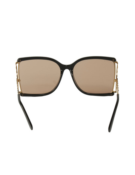 Gucci GG0592SK 002 Square Shape Naranja Transparente Negro