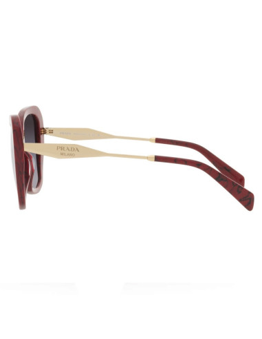 Prada SPR 03Y 15D-09S Square Shape Red Marble Gradient