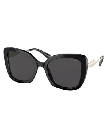 Prada SPR 03Y 1AB-5S0 Square Shape Black Gold
