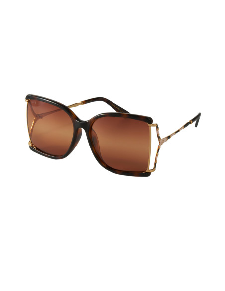 Gucci GG0592SK 003 Square Shape Cafe Carey Dorado