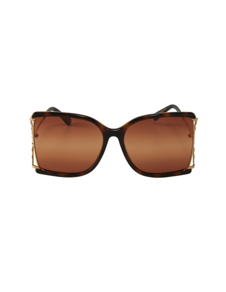 Gucci GG0592SK 003 Square Shape Cafe Carey Dorado