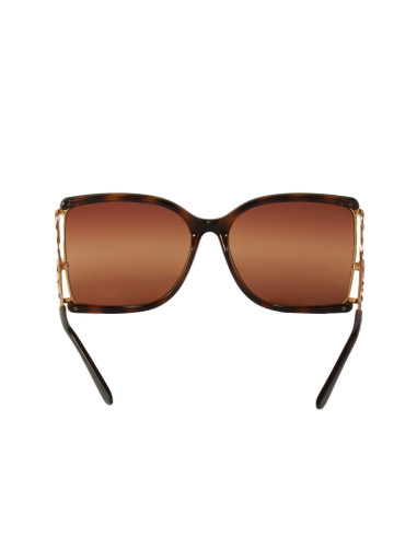 Gucci GG0592SK 003 Square Shape Cafe Carey Dorado