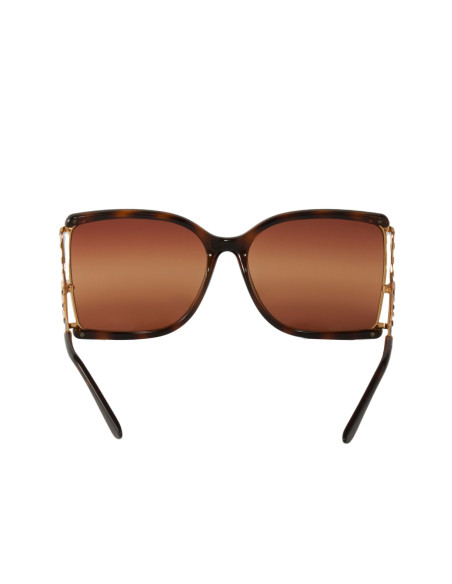 Gucci GG0592SK 003 Square Shape Cafe Carey Dorado