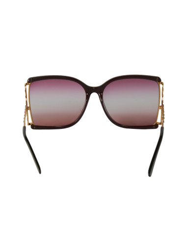 Gucci GG0592SK 004 Square Shape Vino Degradado Dorado