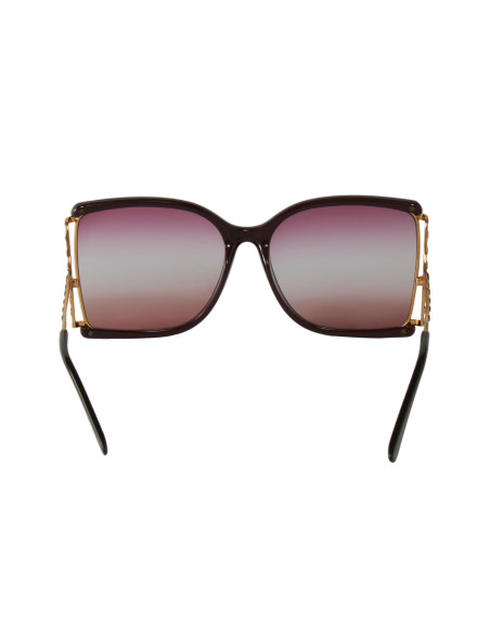 Gucci GG0592SK 004 Square Shape Vino Degradado Dorado