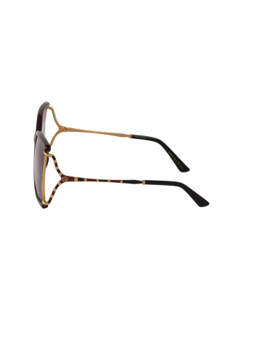 Gucci GG0592SK 004 Square Shape Vino Degradado Dorado