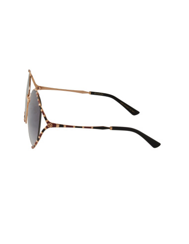 Gucci Gg0059S 001 Square Oversized Carey Cafe Clasico Original | Sunnies.uno