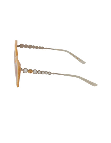 Gucci GG0641S 004 Eye Cat Jewelry Rosa Dorado Original