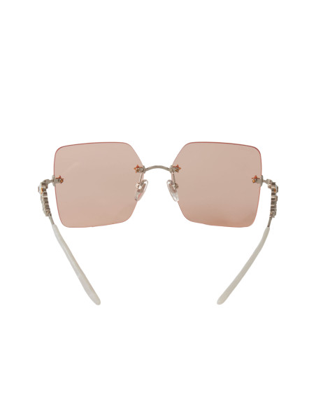 Gucci GG0644S 003 Square Shape Rosa Transparente Plata