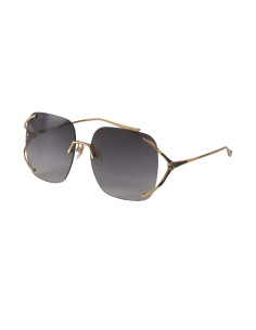Gucci GG0646S 001 Square Shape Gris Degradado Dorado | Sunnies.uno