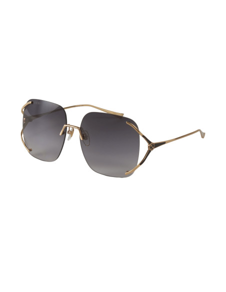 Gucci GG0646S 001 Square Shape Gris Degradado Dorado | Sunnies.uno