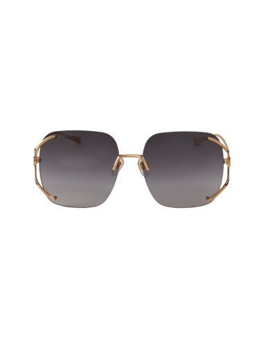 Gucci GG0646S 001 Square Shape Gris Degradado Dorado | Sunnies.uno