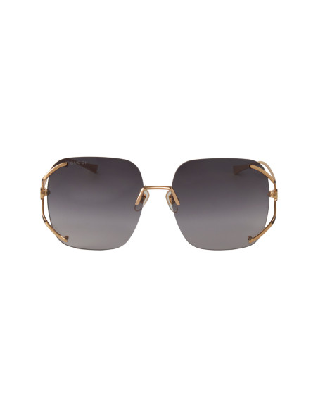 Gucci GG0646S 001 Square Shape Gris Degradado Dorado | Sunnies.uno