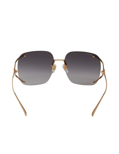 Gucci GG0646S 001 Square Shape Gris Degradado Dorado | Sunnies.uno