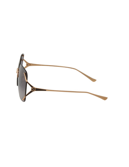 Gucci GG0646S 001 Square Shape Gris Degradado Dorado | Sunnies.uno