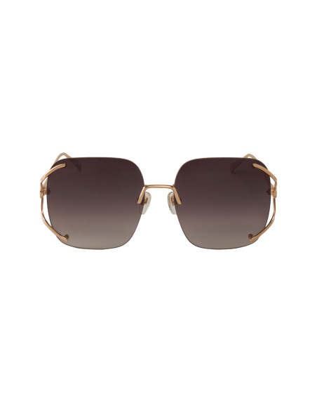 Gucci GG0646S 002 Square Shape Cafe Degradado Dorado | Sunnies.uno