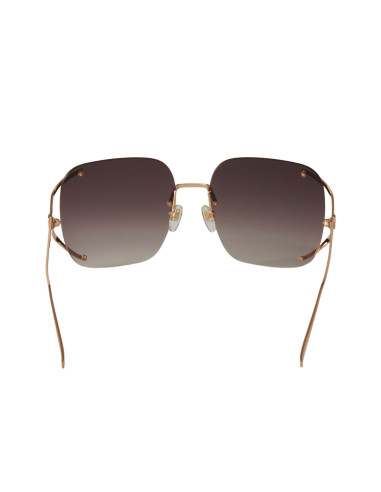 Gucci GG0646S 002 Square Shape Cafe Degradado Dorado | Sunnies.uno