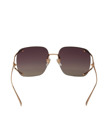 Gucci GG0646S 003 Square Shape Vino Degradado Dorado