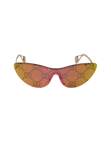 Gucci GG0666S 003 Eye Cat Stars Tornasol Dorado Original