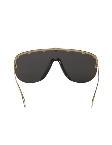 Gucci GG0667S 001 Aviator Fashion Negro Dorado Original