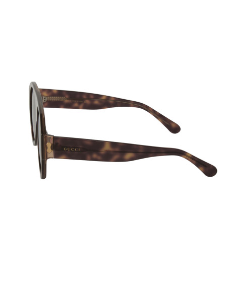Gucci GG0668S 003 Aviator Square Acetato Carey Cafe | Sunnies.uno