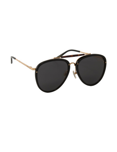 Gucci GG0672S 001 New Aviator Negro Dorado Original