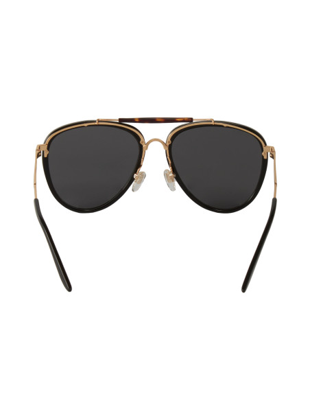 Gucci GG0672S 001 New Aviator Negro Dorado Original