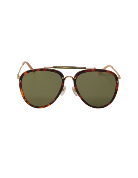 Gucci GG0672S 001 New Aviator Negro Dorado Original