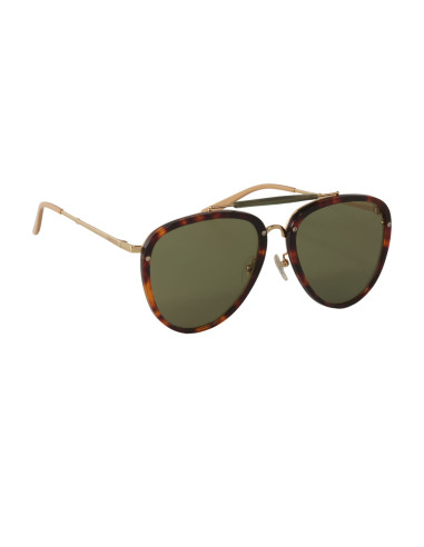 Gucci GG0672S 001 New Aviator Negro Dorado Original