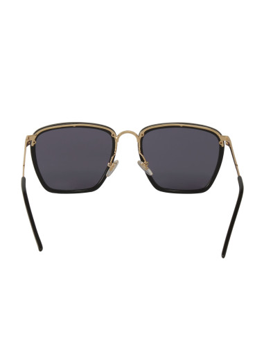 Gucci Gg0673S 001 Square Metal Negro Dorado