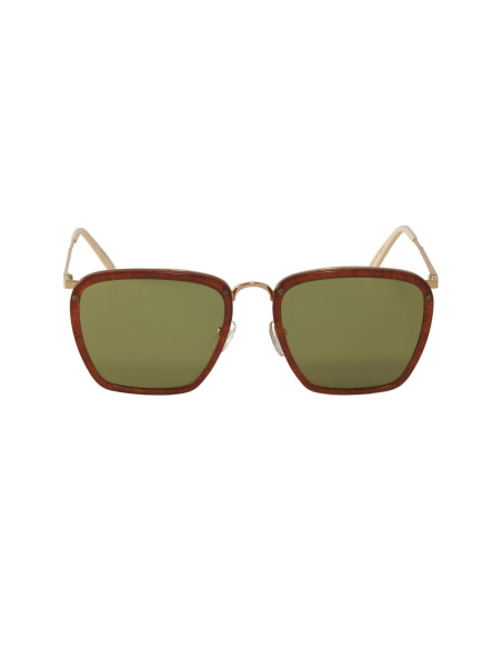 Gucci Gg0673S 004 Square Metal Carey Verde Original | Sunnies.uno