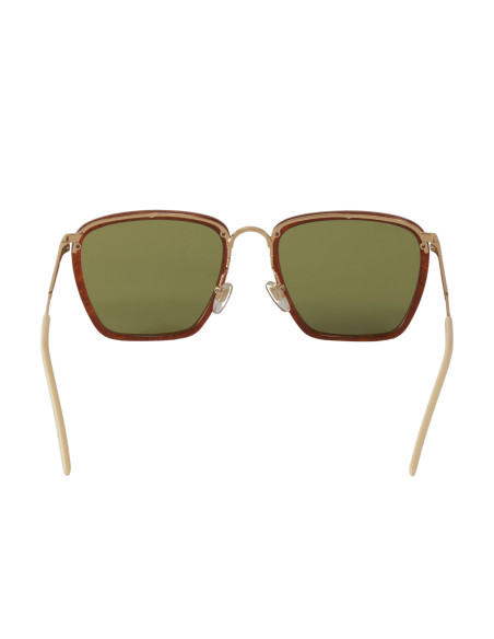 Gucci Gg0673S 004 Square Metal Carey Verde Original | Sunnies.uno