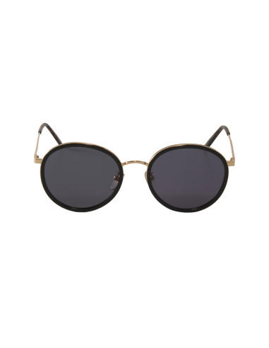 Gucci Gg0677SK 001 Round Metal Negro Dorado Original | Sunnies.uno