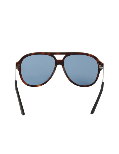 Gucci Gg0688S 004 Aviator Metal Carey Azul Original | Sunnies.uno