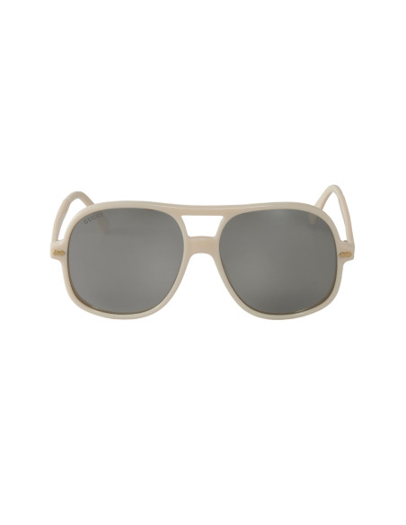 Gucci GG0706S 003 New Aviator Plata Espejo Beige Original | Sunni...