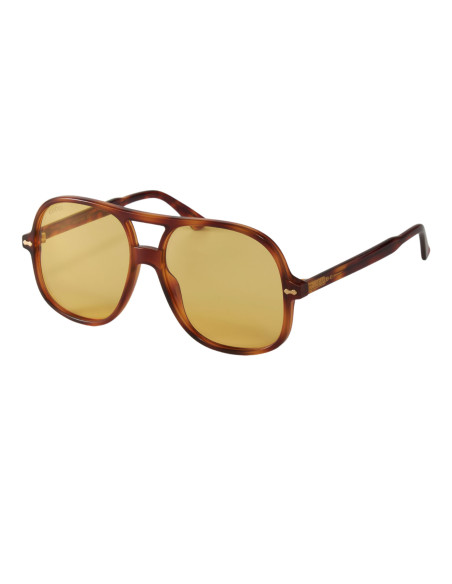 Gucci GG0706S 003 New Aviator Plata Espejo Beige Original | Sunni...