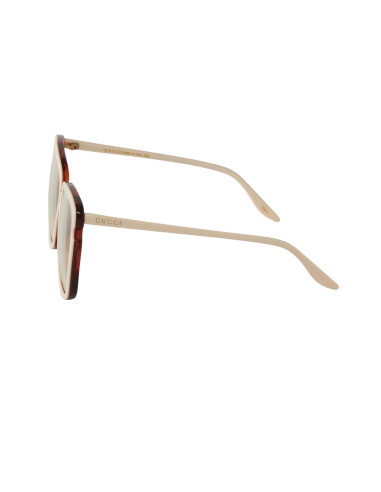 Gucci GG0709S 003 Square Shape Ivory White yellow