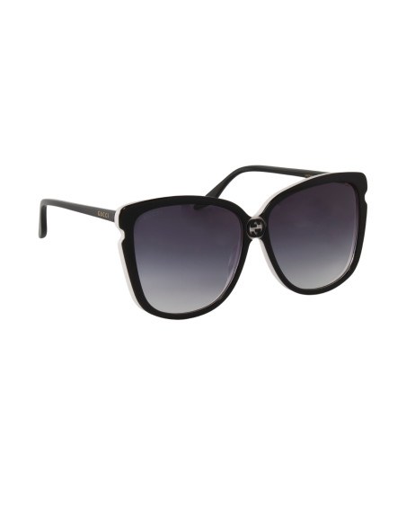 Gucci GG0709S 004 Square Shape Black White Gradient
