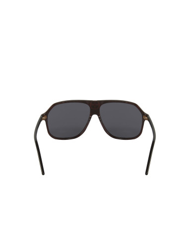 Gucci Gg0734S 001 Square Aviator Negro Gris Original | Sunnies.uno