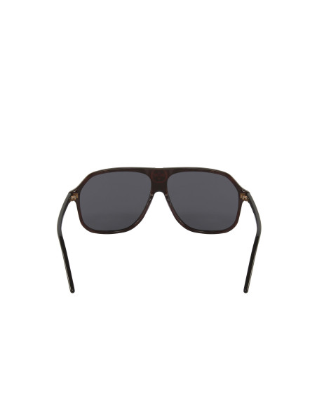 Gucci Gg0734S 001 Square Aviator Negro Gris Original | Sunnies.uno