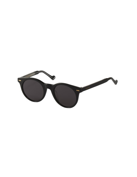 Gucci Gg0736S 001 Round Shape Negro Gris Original | Sunnies.uno