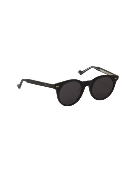 Gucci Gg0736S 001 Round Shape Negro Gris Original | Sunnies.uno