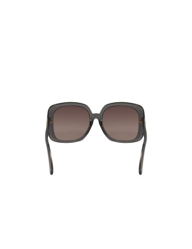 Gucci GG0713S 004 Square Shape Gray Brown Shaded