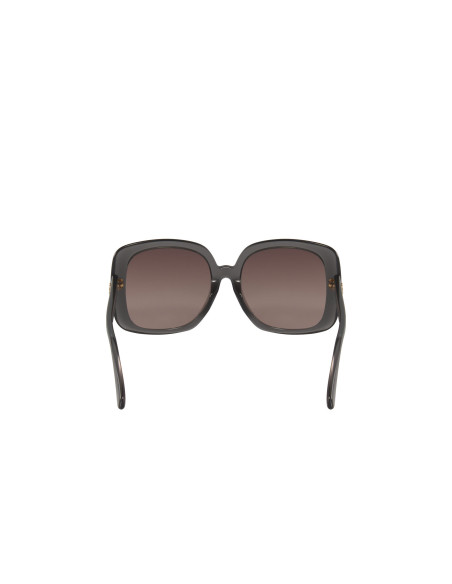 Gucci GG0713S 004 Square Shape Gray Brown Shaded