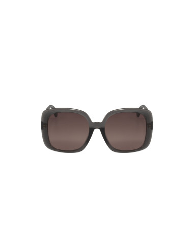 Gucci GG0713S 004 Square Shape Gray Brown Shaded