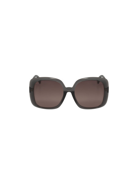 Gucci GG0713S 004 Square Shape Gray Brown Shaded